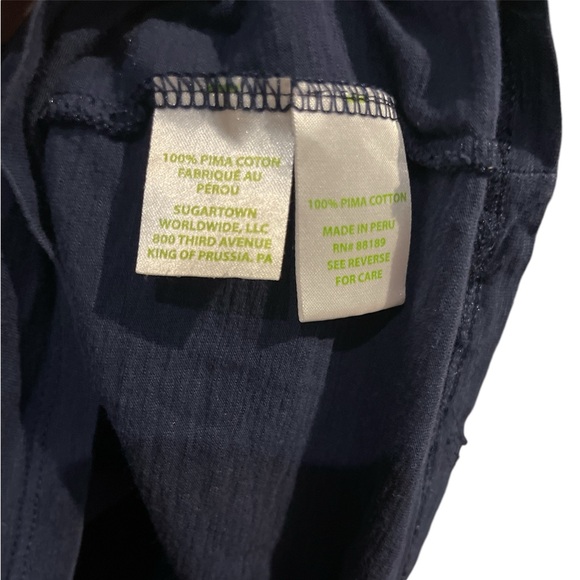 Lilly Pulitzer ruffle navy tube top size medium EUC - Picture 6 of 6